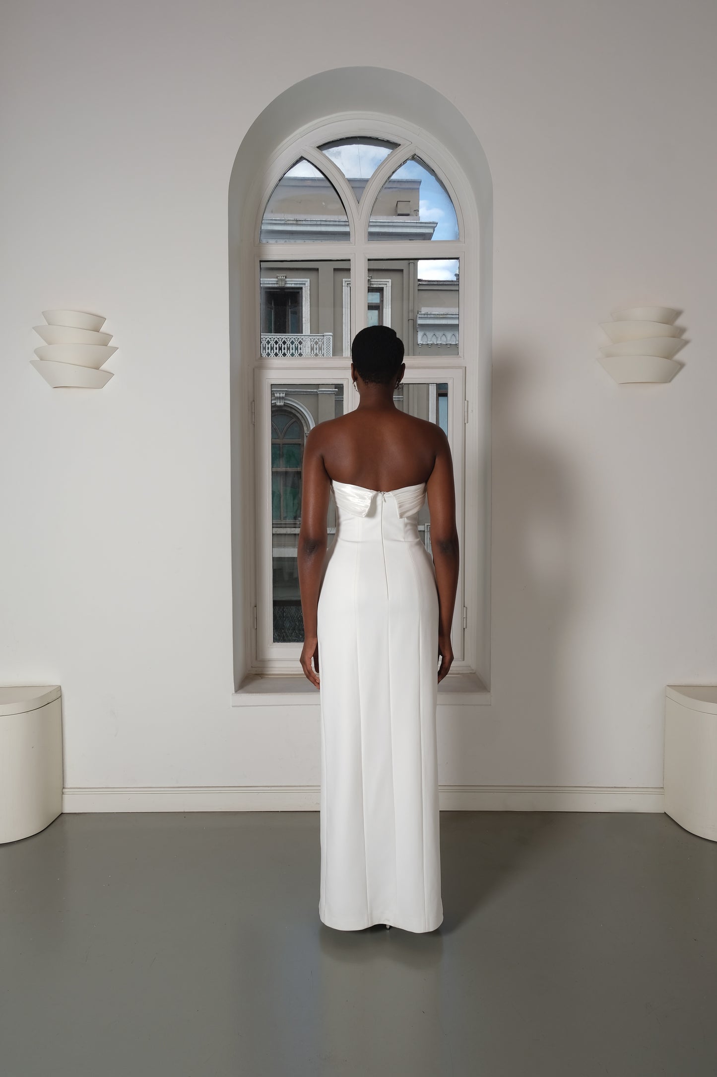 Gloria - Strapless Wrap-Effect Maxi Dress