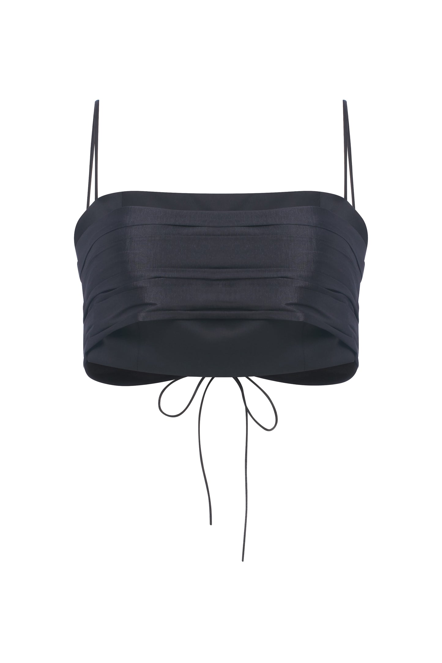 Stella - Mixed Taffeta and Satin Strappy Mini Top