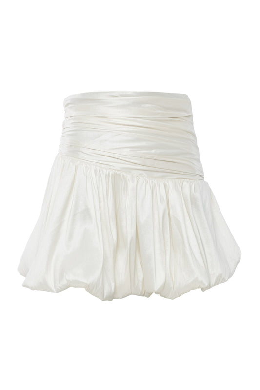 Yasmin - Draped Balloon Mini Skirt